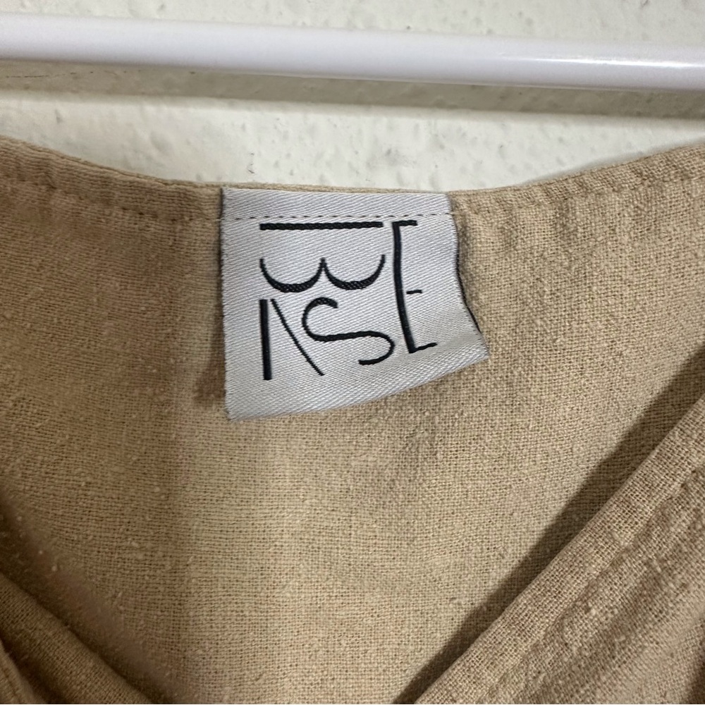 BaseRange raw silk sleeveless romper - Picture 2 of 7